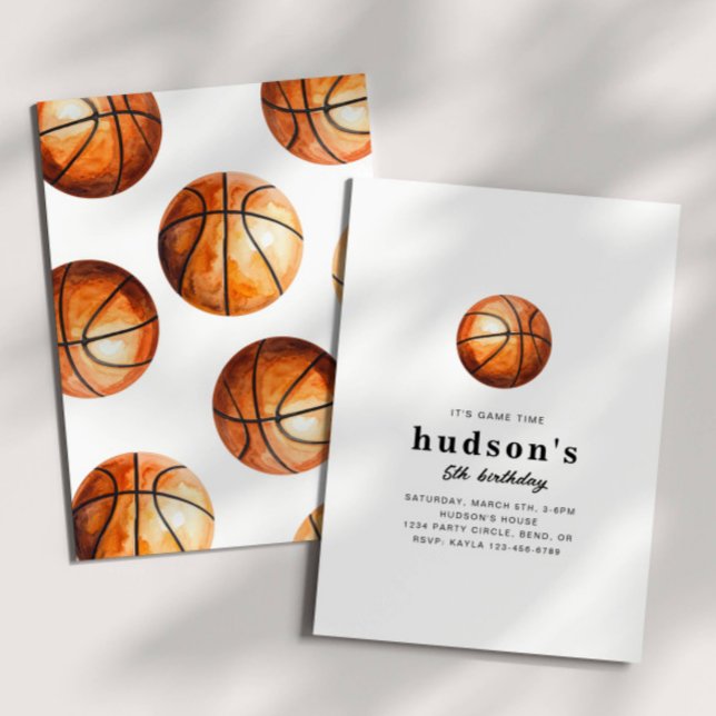 Boys Basketball Birthday Invitation (Creator Uploaded)