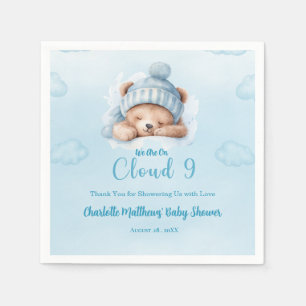Boys Bear Bear Cloud Nine 9  Baby Shower   Napkins