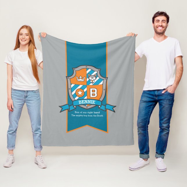 Boys Bennie or letter B name meaning gray blanket (In Situ)