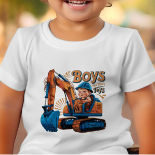 Boys Big Mighty Construction Machine Toddler T-shirt