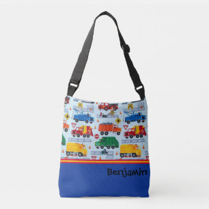 Boys Big Trucks Cross Body Bag