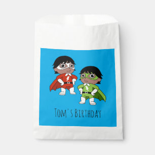 Boys Birthday Action Hero Favor Bag