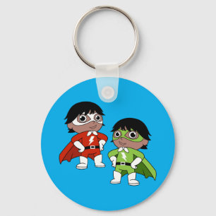 Boys Birthday Action Hero Keychain