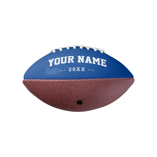 Boys Birthday gift idea personalized mini football (Rotated 270)