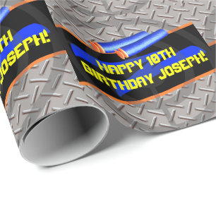 Boys Birthday Party Dart Wars Laser Tag Foam Decor Wrapping Paper