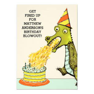 dragon birthday invitations zazzle