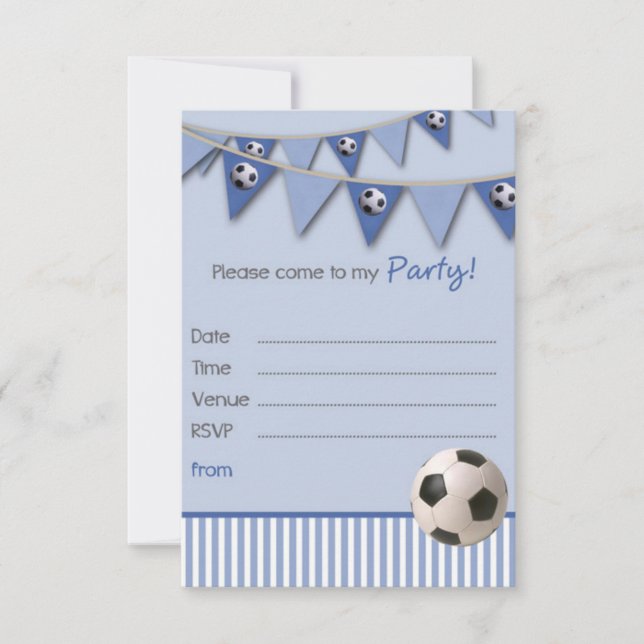 Boys birthday party invite (Front)