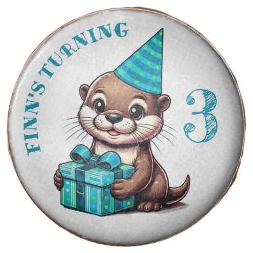 Boys Birthday Party Otter Themed Personalized Chocolate Covered Oreo