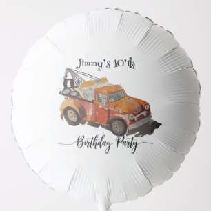 Boys Birthday party with wrecker Balloon