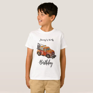 Boys birthday party with wrecker T-Shirt