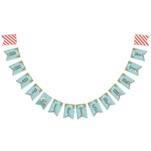 Boy's Birthday - Pirate Party - Let's Party Bunting Flags