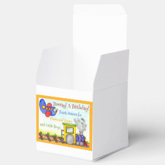 Boys Birthday Planes and Trains Vehicle Birthday Favor Boxes