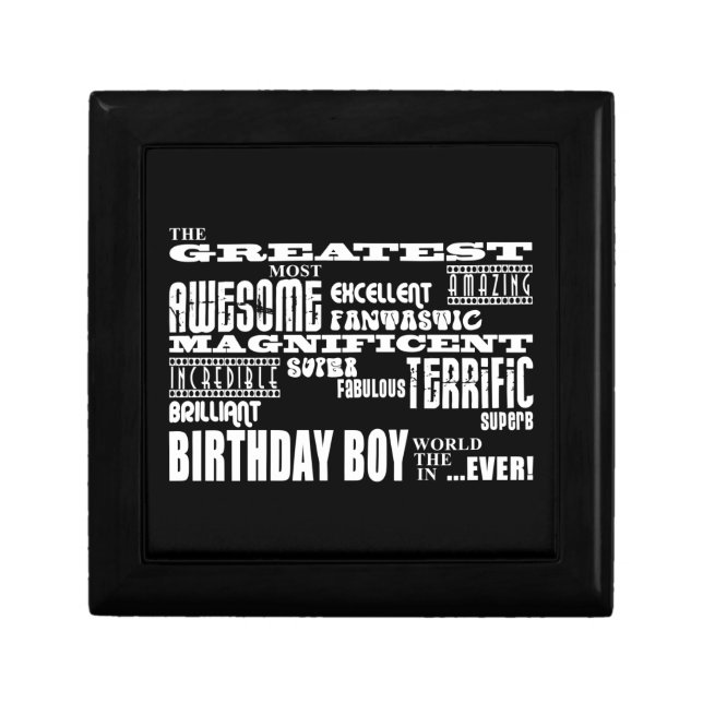 Boys Birthdays : Greatest Most Birthday Boy Keepsake Box (Front)