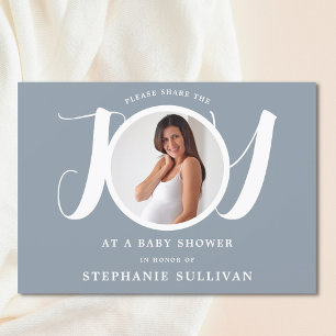 Boy's Blue Baby Shower  Invitation