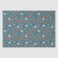 Boys Blue Sports Football Kids Modern Birthday