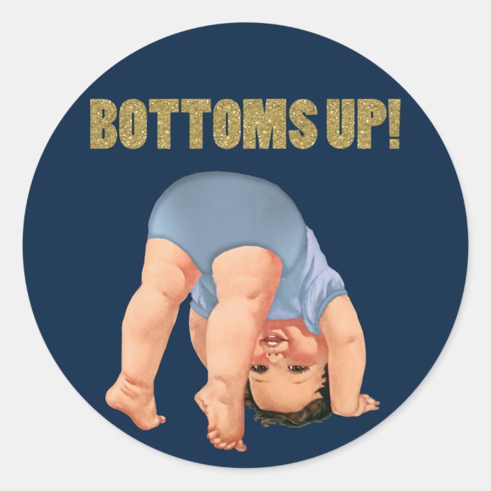 bottoms up baby shower