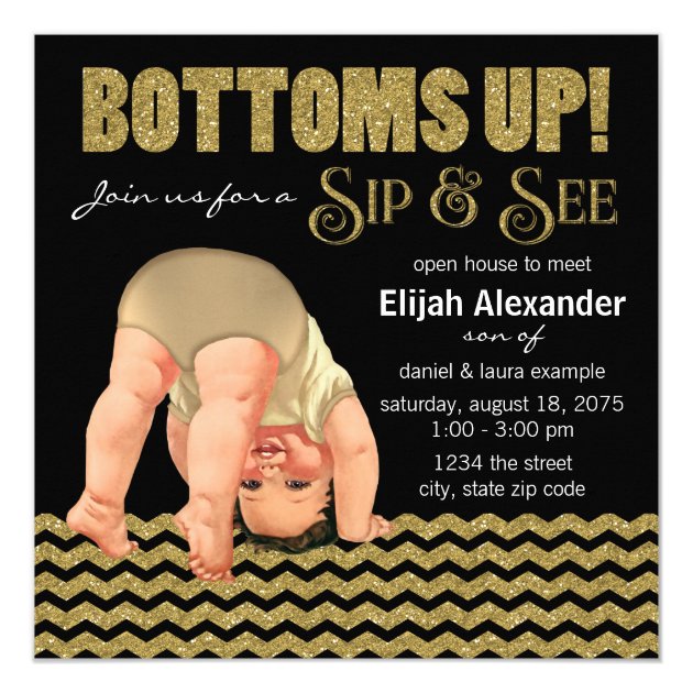 bottoms up baby shower