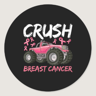 boys breast cancer awareness shirt for boys kids t classic round sticker