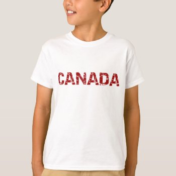 Boys Canada Maple Leaft Shirt by rheasdesigns at Zazzle