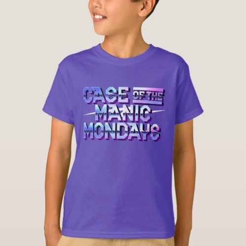Boys Case of the Manic Mondays  Purple T_Shirt
