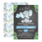 Boys Chalkboard Elephant Baby Shower Invitation