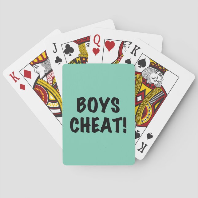 Boys Cheat Poker Cards (Back)