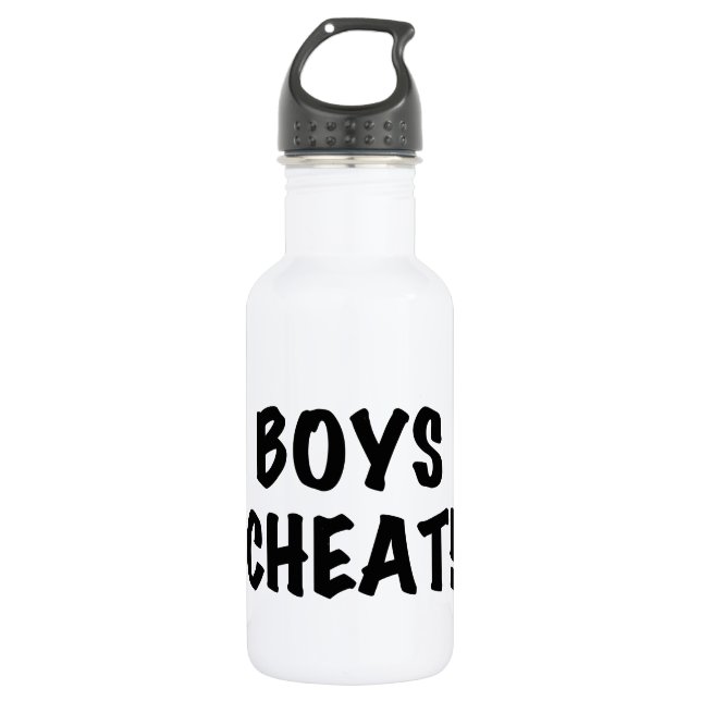 Boys Cheat Stainless Steel Water Bottle (Front)