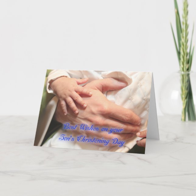 Boy's Christening Card (Front)
