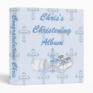 Boys Christening Wish Binder