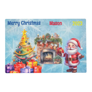 Boys Christmas Theme Placemat