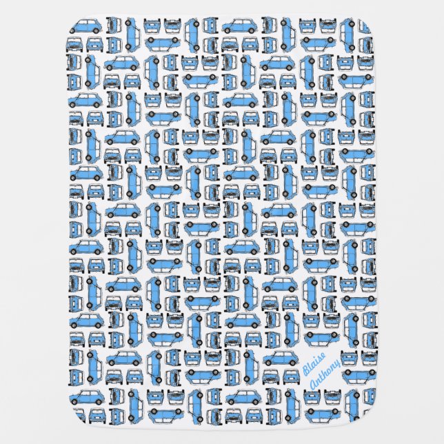 Boy's Classic Mini Baby Blanket (Front)