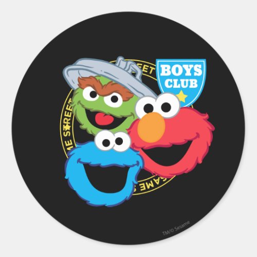 Boys Club Monsters Classic Round Sticker