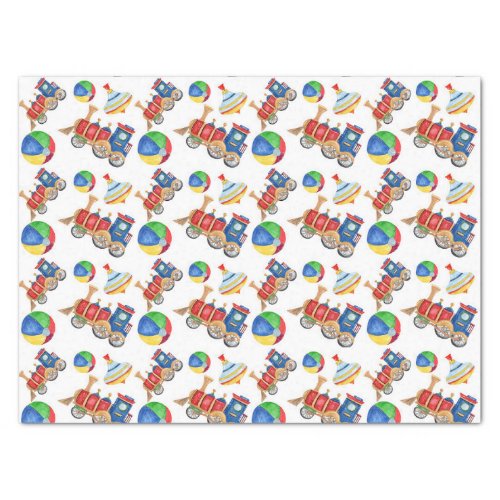 Boys Colorful Toys Tissue Paper