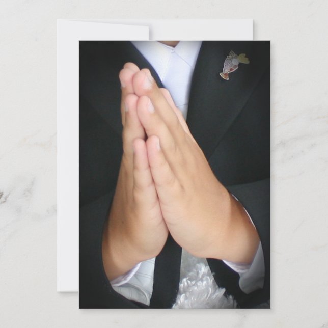 Boy's communion invitation (Front)