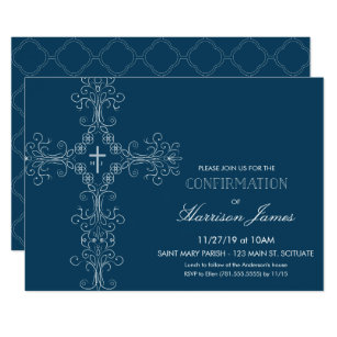 Boy Confirmation Invitations 8