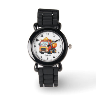 boys construction dump truck customizable  watch