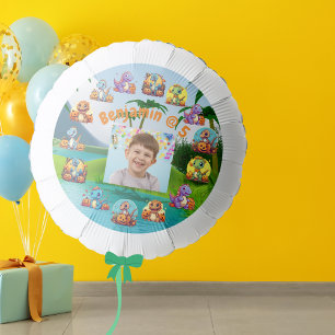 Boys Cool Baby Dinosaur Halloween Birthday Photo Balloon