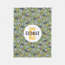 Boys Cool Blue Football Soccer Sports Kids