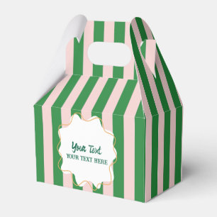 Boys Cool Modern Colorful Stripes Birthday Party Favor Boxes