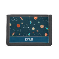 Boys Cool Outer Space Planets Rockets Personalized