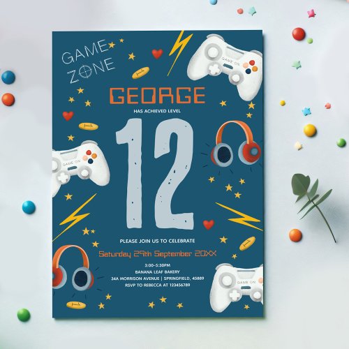 Boys Cool Video Game Kids 12th Birthday