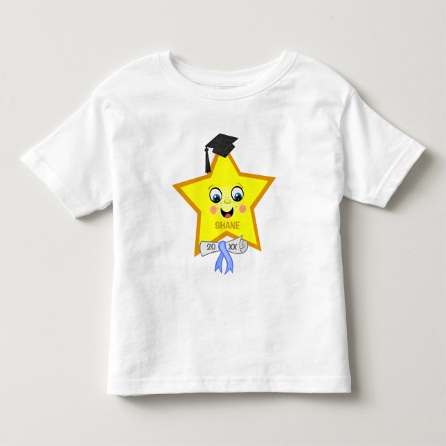 Boy's Custom Graduation Star T-Shirt (Front)