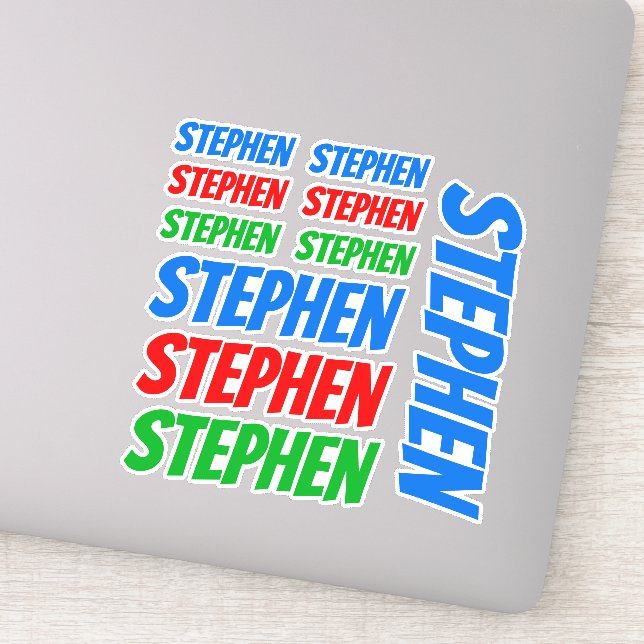 Boys Custom Name Vinyl Decals Personalized (Detail)