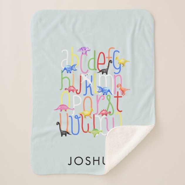 Dinosaur Alphabet Blanket 2025