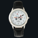 Boys Cute Blue Doctor Ambulance Kids Watch<br><div class="desc">This cute and modern kid's watch features an ambulance cartoon and a place for you to add your boy's name. Perfect for any child dreaming of being a doctor or paramedic! With clear numbers and a blue background, this watch is great for a little one learning to tell the time....</div>
