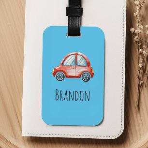 Boys Cute Car Kids Luggage Tag