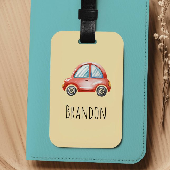 Boys Cute Car Kids Luggage Tag (Creator Uploaded)