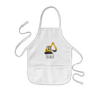 Boys Cute Construction Digger Excavator Cartoon