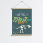 Boys Cute Dinosaur Dig Kids Birthday Welcome Sign<br><div class="desc">This cute and modern boys birthday party welcome sign design features a t-Rex dinosaur skeleton. The poster can be personalized with your child’s name. The perfect prehistoric dinosaur dig themed decor for your child’s dino party!</div>