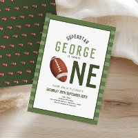 Boys Cute Football Sports Kids 1st Birthday